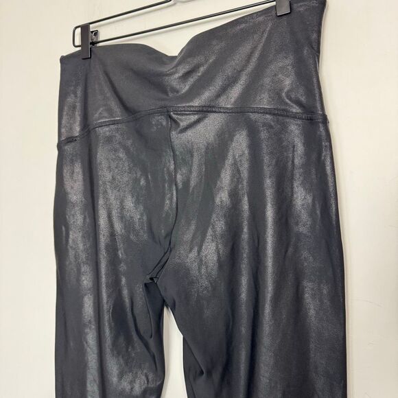 Spanx Spanxshape Faux Leather Leggings 2X - Picture 5 of 6